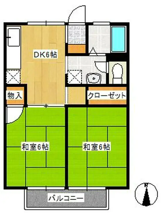 グリーンラーク 2階階 間取り