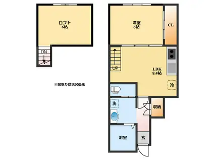 SEPTIEME (1SLDK/1階)の間取り写真