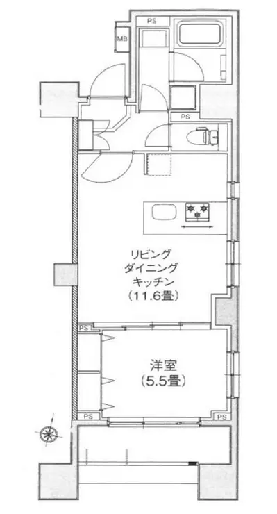アイルイムーブル向島 7階階 間取り