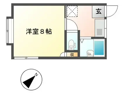 コーポ・ミニトマト(1K/2階)の間取り写真