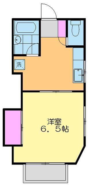 あいこうハイツ(1DK/2階)の間取り写真
