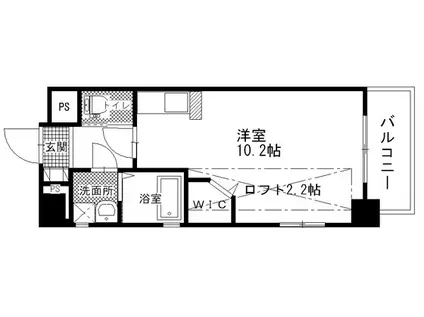 KATAYAMABLD20(ワンルーム/2階)の間取り写真