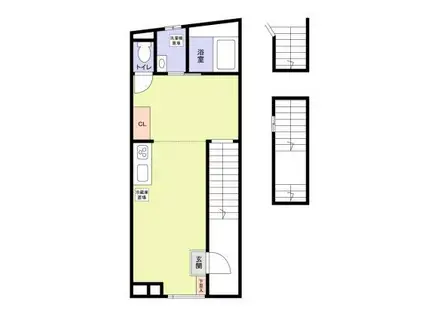 KAGURAZAKA TERRACE 神楽坂テラス(ワンルーム/3階)の間取り写真