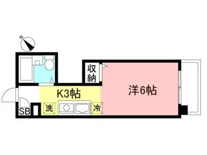 YOKOHAMA イースト21(1K/7階)の間取り写真