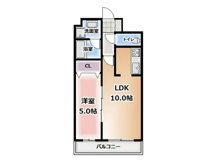 ヤマト011(1LDK/3階)の間取り写真