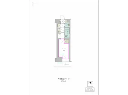 BRILLIA IST 池尻大橋(1K/2階)の間取り写真