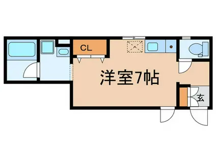 NOE HILLS(ワンルーム/1階)の間取り写真