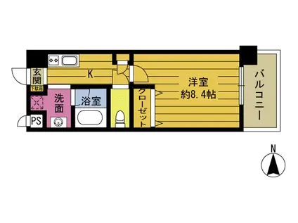 グランドノーヴァ21(1K/2階)の間取り写真