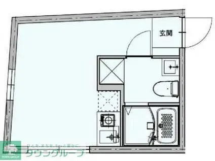 CORAL HEIM(ワンルーム/1階)の間取り写真