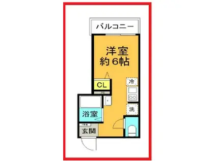 ＪＲ常磐線 亀有駅 徒歩10分 3階建 新築(ワンルーム/2階)の間取り写真