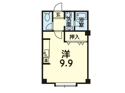 アレグリア小沢(1K/2階)の間取り写真