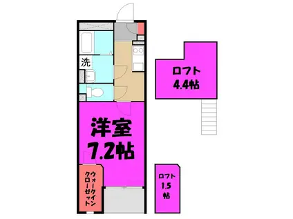 ラフィーネ(1K/3階)の間取り写真