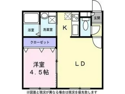 ドリームハウスIII(1LDK/3階)の間取り写真