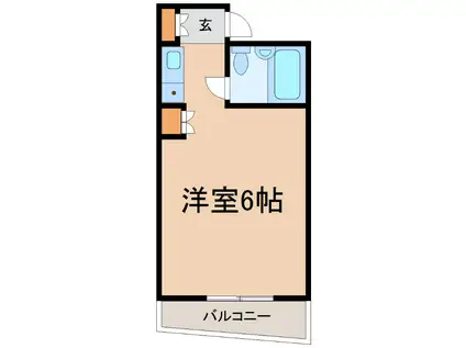 エナブル笠屋(1K/2階)の間取り写真