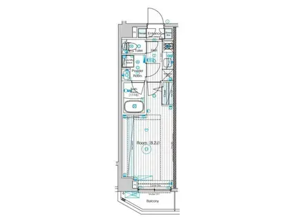 フュージョナル墨田(1K/5階)の間取り写真