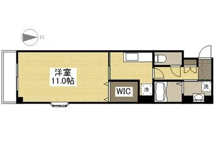 グランデ大森II(ワンルーム/4階)の間取り写真