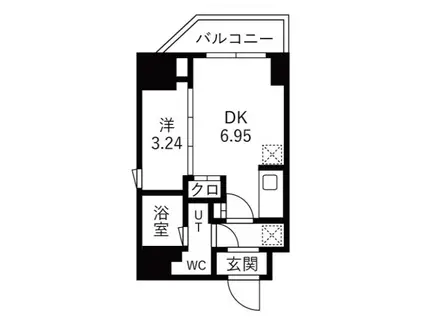 TRADIS森下 TRADIS森下(1DK/2階)の間取り写真