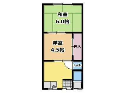 今川文化(2DK/1階)の間取り写真