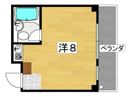 サンシャイン香里園II(ワンルーム/5階)の間取り写真