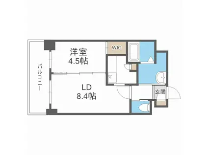 小泉マンションMEM19(1LDK/6階)の間取り写真