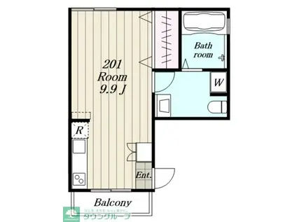 ルーチェ(ワンルーム/3階)の間取り写真