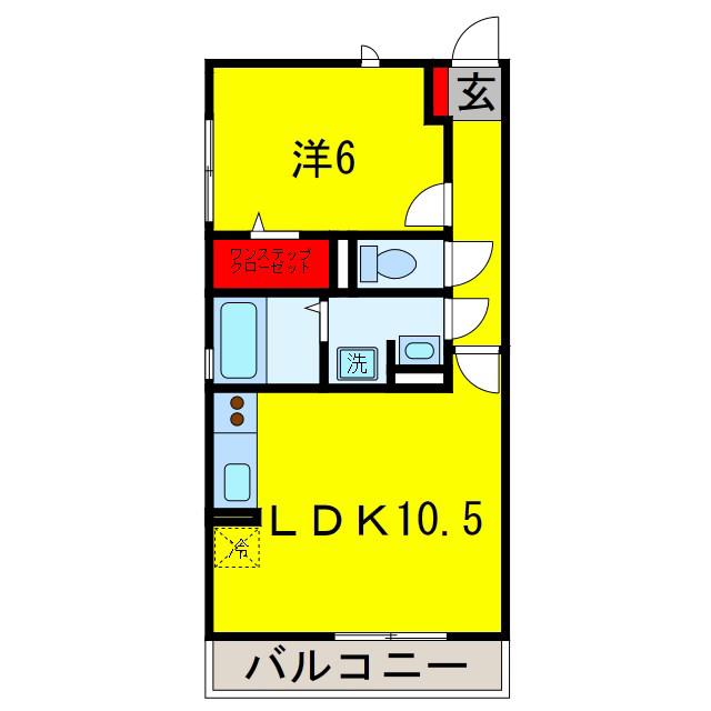 アヴニール21(1LDK/3階)の間取り写真