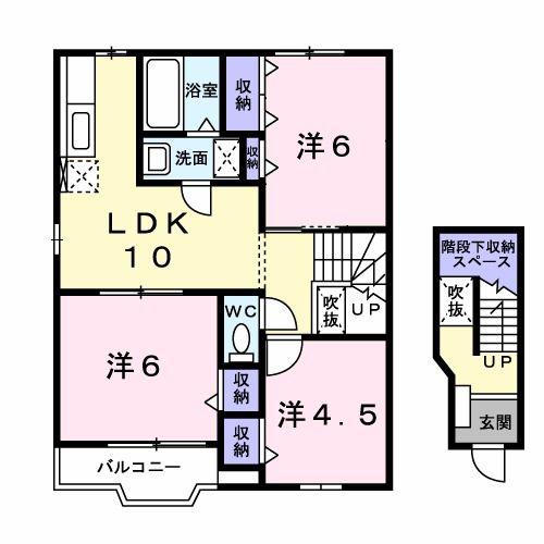 ア・ラ・モード(3LDK/2階)の間取り写真