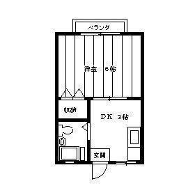 アーバンライフ3(1K/1階)の間取り写真
