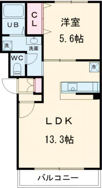 プテロン(1LDK/2階)の間取り写真