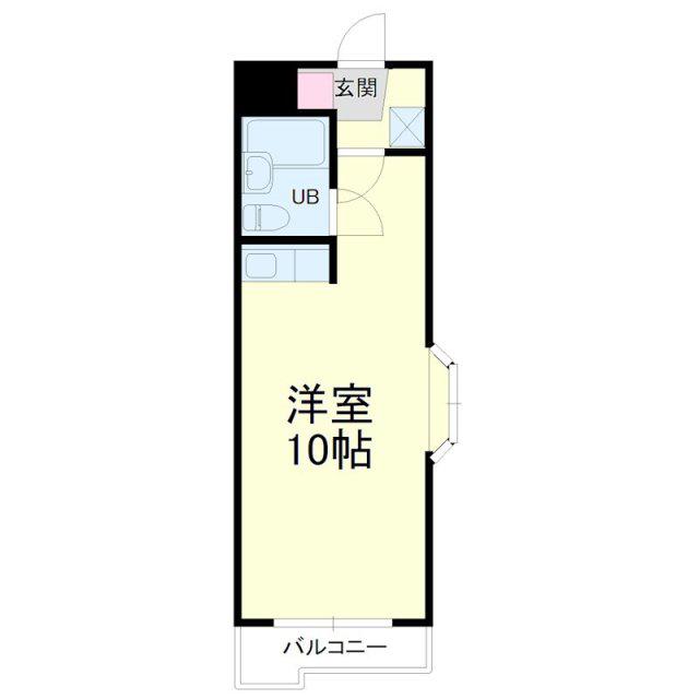 グレイス第3マンション(ワンルーム/5階)の間取り写真