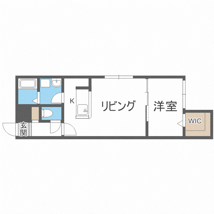 VILLA LIISA(1LDK/2階)の間取り写真