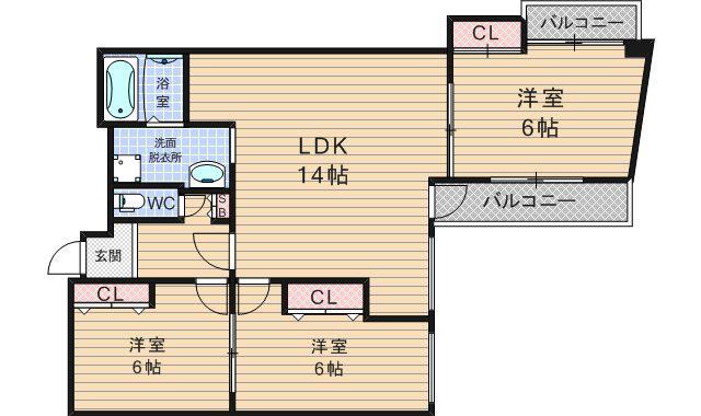 メゾンエトワール(3LDK/8階)の間取り写真