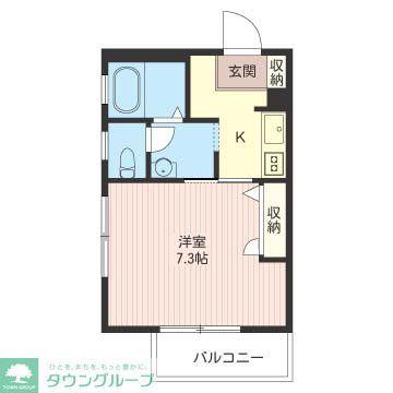 ARTE(1K/3階)の間取り写真