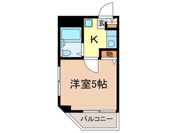 プライム王子神谷(1K/1階)の間取り写真