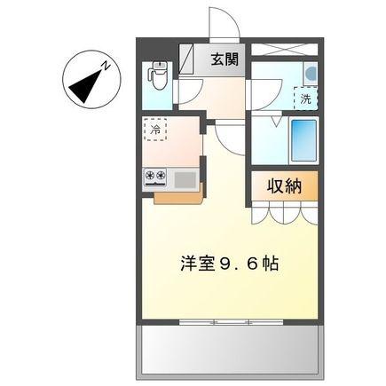 メルヴェーユ如月(1K/1階)の間取り写真