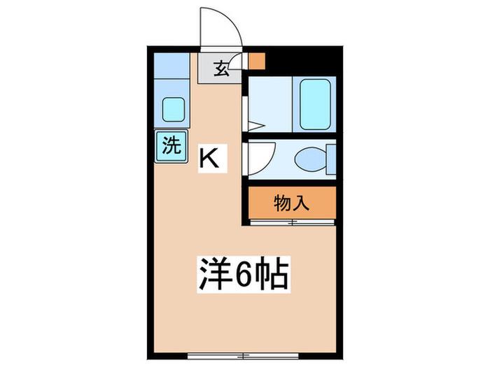 コーポまどか(1K/1階)の間取り写真