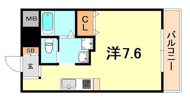 第2大森マンション(ワンルーム/1階)の間取り写真