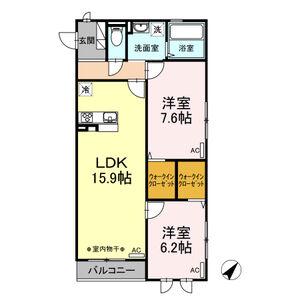 サンコート(2LDK/3階)の間取り写真