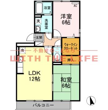 ソニアリーベ(2LDK/3階)の間取り写真