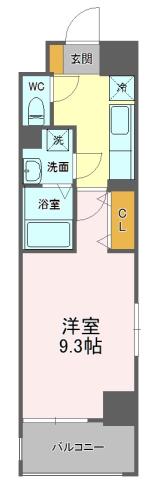 ZENITH(1K/4階)の間取り写真