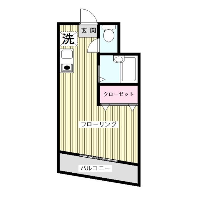 サンフィールドユー(ワンルーム/3階)の間取り写真