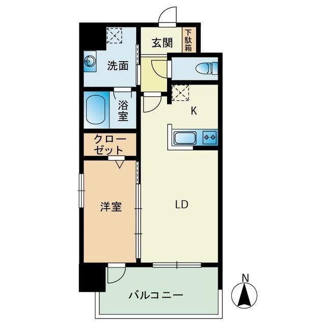 マジェスティ赤坂(1LDK/3階)の間取り写真