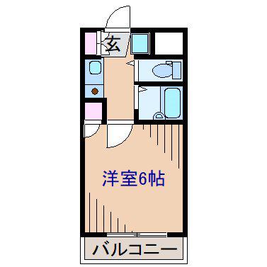 クリオ妙蓮寺参番館(1K/3階)の間取り写真