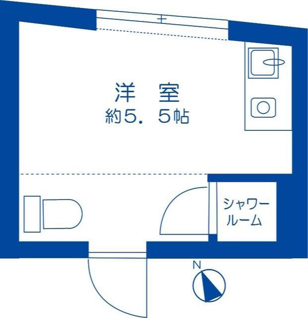 PICCOLO GRANDE門前仲町(ワンルーム/2階)の間取り写真