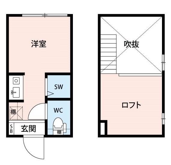 リュクスシティ池尻大橋(ワンルーム/2階)の間取り写真