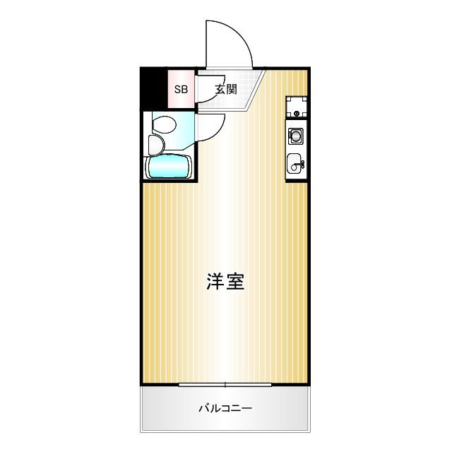 エヴェナール高円寺III(ワンルーム/3階)の間取り写真