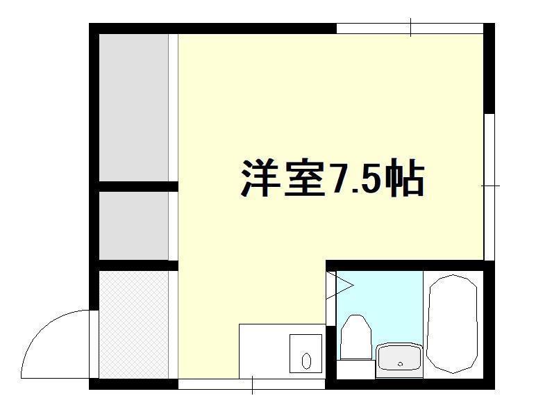 ハイム寄居町(ワンルーム/2階)の間取り写真