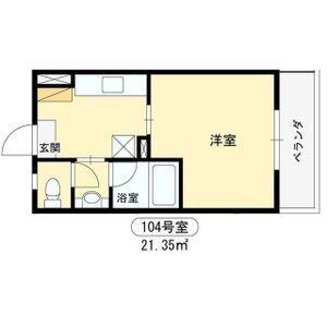 ファーストマンション(1K/1階)の間取り写真