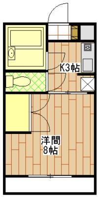 エステートエンゼル(1K/1階)の間取り写真