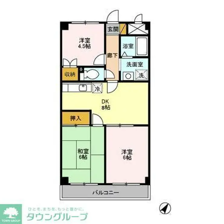 ライフピア・ガーデン 3階階 間取り